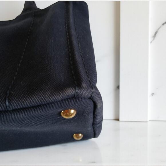 Authentic Prada Canupa Navy Blue Denim Tote Bag MSRP: $1500 - Picture 15 of 16